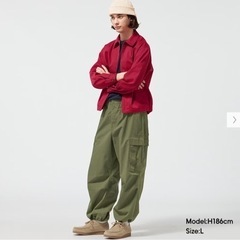 【新品購入試着のみ】GU ジーユー スーパーワイドカーゴパンツ ...