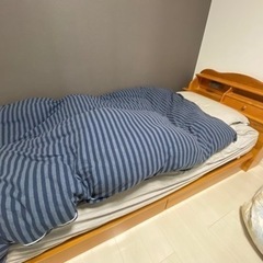 シングルベッド　マットレス付き
