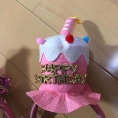 お誕生日グッズ、バースデーグッズのカチューシャ3個の画像