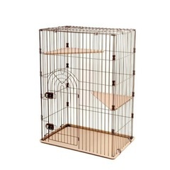 猫ちゃん　2段ゲージと上からトイレプチ　セットで。おまけ付き