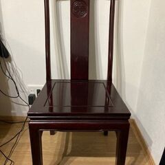 唐木無垢材　花梨　紫檀　希少木材のライディングデスク：シノワズリ/中国製の画像