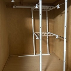 押入れ　ハンガーラック　山善　組み立て済み  の画像