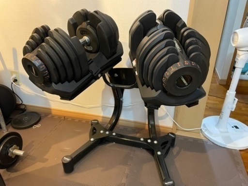 可変式ダンベル40キロ ×2 スタンド付き