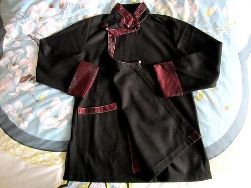 新品 改良型 民族风JK・チベット・モンゴル 西藏衣装/黒・チャイナボタン/漢服