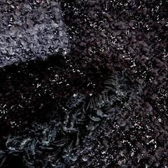 セール　ファンシーツイード ノーカラージャケット：ブラック ラメ M/9号の画像