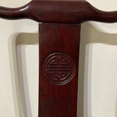 唐木無垢材　花梨　紫檀　希少木材のライディングデスク：シノワズリ/中国製の画像