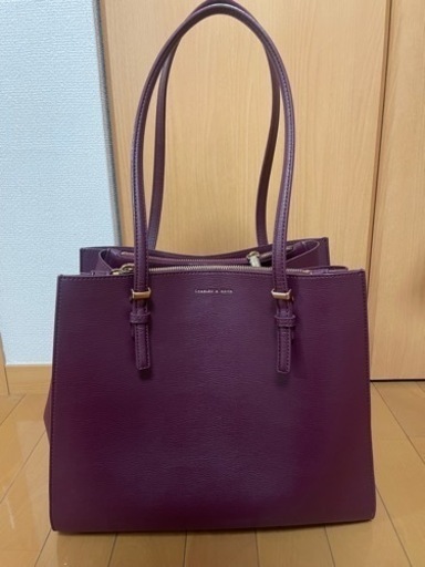 チャールズアンドキース　ダブルハンドルトートバッグ