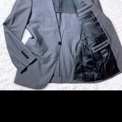 【美品】バーバリー　ブラックレーベル　100s  シャドーホース　グレー　シルクの画像