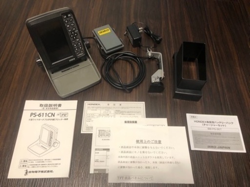 ホンデックス　PS611CN 魚探　オプション付き