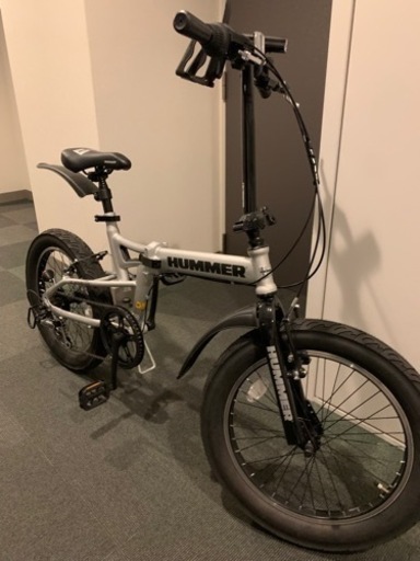 新品同様　ハマー　折り畳み自転車　ファット自転車