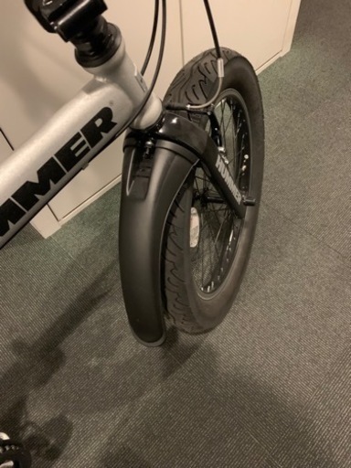 新品同様　ハマー　折り畳み自転車　ファット自転車