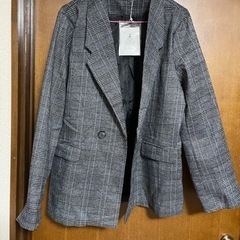 【新品タグ付】ジャケット　チェック柄　Ｌ
