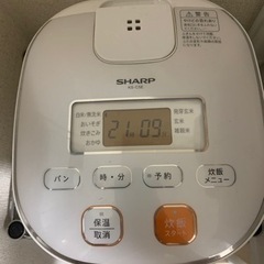 【取りに来てくれる方限定】SHARP炊飯器＋Tigerケトル＋ステンレス棚の画像