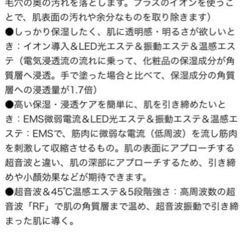 【お取引先確定】サーリシ 多機能美顔器の画像