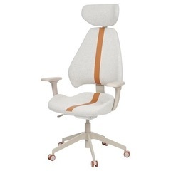 【お引取り限定】ゲーミングチェア IKEA :ベージュの画像