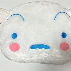 クレヨンしんちゃん　シロ　フェイスクッション　ぬいぐるみ