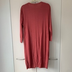 ロングカーディガン  ピンク レディース ライトオンの画像