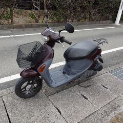 通勤通学の足に　原チャリ SUZUKI　LET'S 4　ブラウン...