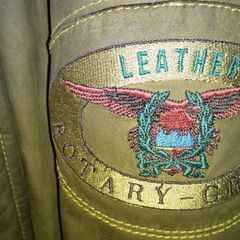 冬用防寒着 ジャケット 牛革 サイズ２Lくらいの画像