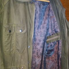 冬用防寒着 ジャケット 牛革 サイズ２Lくらいの画像