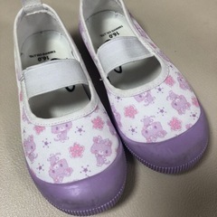 16㎝　上靴　ミュークルドリーミー　薄紫