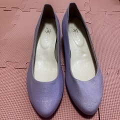 ラベンダー　パンプス
