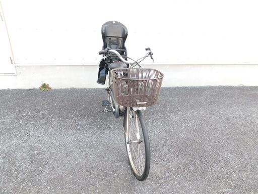 2016年モデル 子供乗せ仕様! ヤマハ PAS ナチュラL PA26NL アッシュゴールド 8.7Ah 新品サドルに交換! 新品スイッチカバープレゼント! OGKリヤチャイルドシート付き! 車体&バッテリー極めて良好! 自583