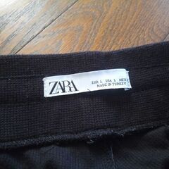 ZARA,ジョーガーパンツ(ブラック)の画像