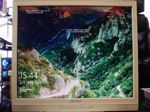 【中古品】17インチスクエア型液晶モニター 1280x1024 BUFFALOバッファロー FTD-G732AS 2008年式 当時2.98万 D-Subx1