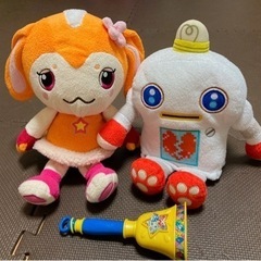 ガラピコぷ〜シリーズのぬいぐるみ&『べるがなる』おもちゃ