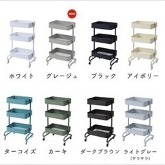 バスケットトローリー キャスター付きの画像