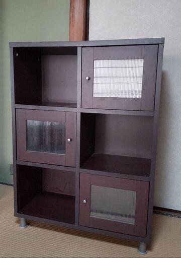 (引き取り限定) 棚 レトロ風キャビネット