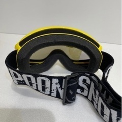 SPOON  スノーゴーグル　未使用　収納袋付の画像