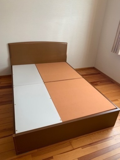 ニトリ　セミダブルベッド　マットレス付き