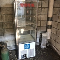 雪印　冷蔵ショーケース　昭和レトロ　( ジャンク)