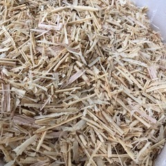 大量の木材の削りかす　キャンプや畑にの画像