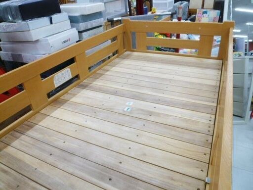 ロフトベッド はしご付き 幅206×奥行107×高さ120cm 木製 ハイベッド システムベッド ベット 家具 苫小牧西店 