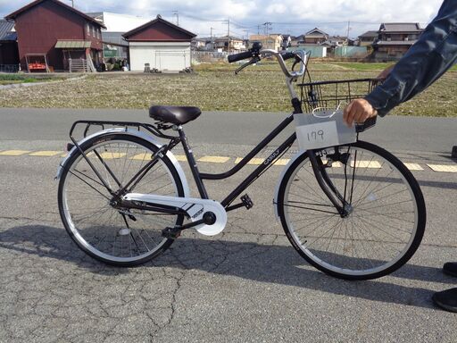 CASULY（カジュリー）26インチ シングル 軽快車 白黒(179)