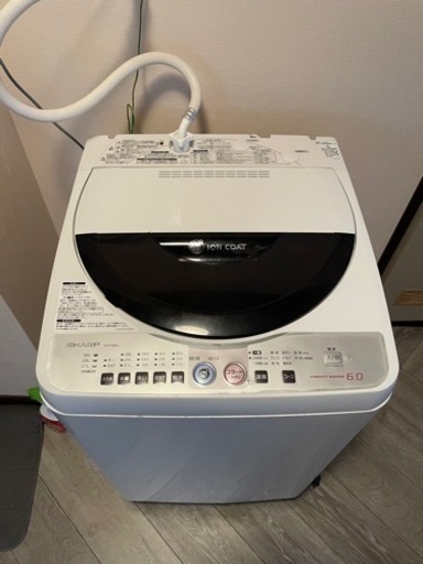 シャープ 洗濯6kg送風乾燥機能搭載全自動洗濯機 ｢Ａｇ+イオンコート｣