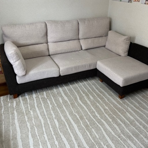 3人がけL字ソファ