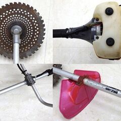 北海道 千歳市/恵庭市 動作品 RYOBI/リョービ エンジン刈払機 EKK-2650 草刈機 肩掛け式 園芸 農機具 ガーデニングの画像