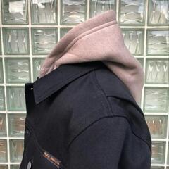 ヌーディージーンズ　ブラックデニムジャケット　メンズSの画像