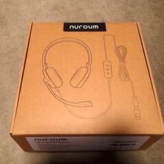 新品）Nuroum HP20 有線ヘッドセット USBノイズキャ...