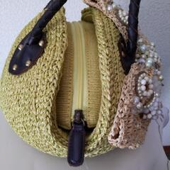 ハンドバック　カゴバック　ビーズバックの画像