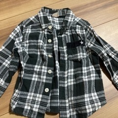 プチマイン　チェックシャツ　80センチ