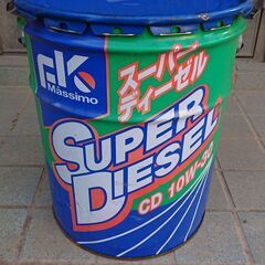 空の20L ペール缶 2個と18L 一斗缶 1個