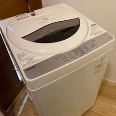 配送設置可能‼️2019年製✨美品⭐️TOSHIBA 全自動洗濯機5kg⭐️洗濯機⭐️リユース家電⭐️中古家電