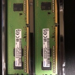 【取引完了】ディスクトップパソコン用メモリ8GB×２枚　16GB