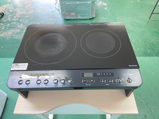 【2口IHコンロ】新生活 IH 2021年 IHK-WKT22-B アイリスオーヤマ 工事不要 安全機能付 キッチン 生活家電 福島 郡山市 a