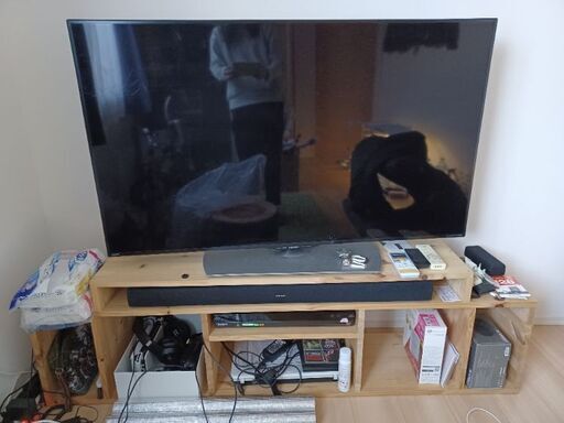 シャープ55型4Kテレビ＋DVDプレーヤー＋スピーカー